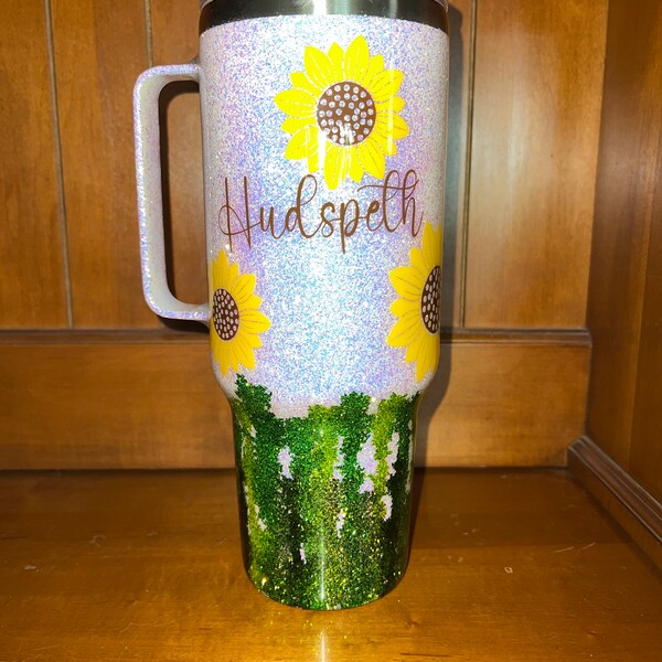 Stanley Floral Engraved Tumbler Etsy