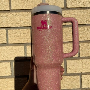 Stanley 20 oz Stainless Steel 2-piece Quencher Tumblers Pink Vibes White  Barbie