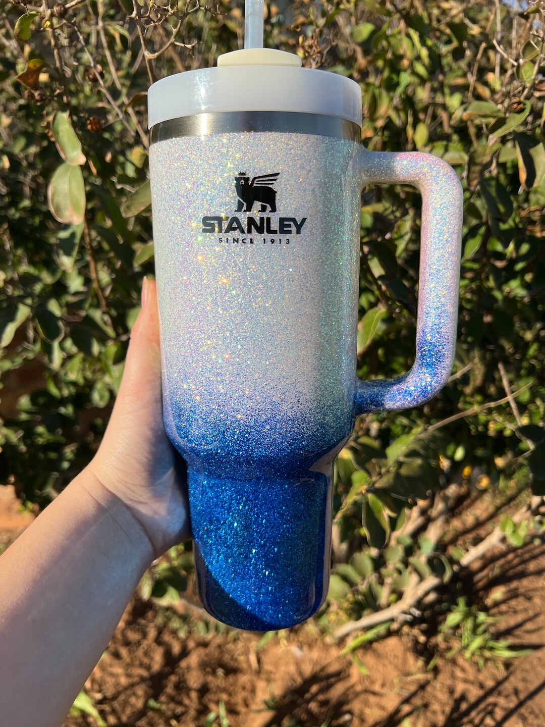 Customized Glitter Ombre Stanley Tumbler Ombré Stanley Tumbler