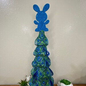 Easter Bunny Ribbon Centerpiece (Blue)