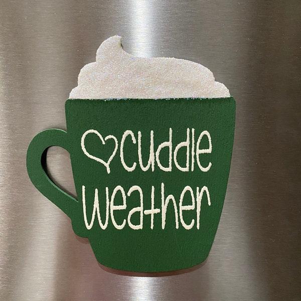 Cuddle Weather Magnet (Green)