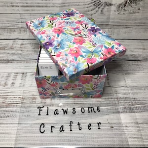 Diamond Painting Ab spare drill Storage/Organization Box (Colorful floral butterfly)