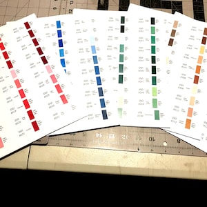 DD (Diamond Dots) Labels/Stickers With dmc conversion Diamond painting labels spare drill storage