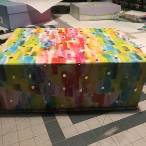 Diamond Painting DMC spare drill storage/organization large metallic box (Colorful metallic large)