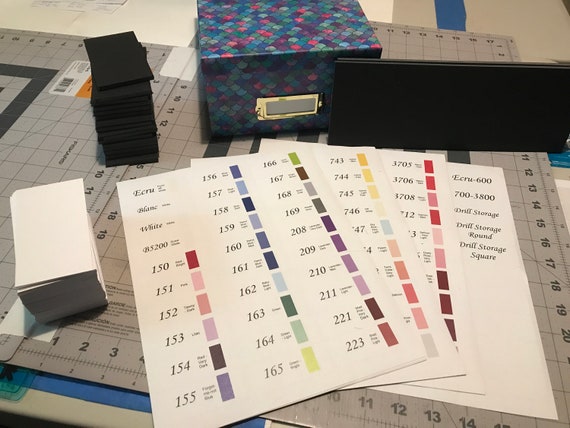 Diamond Painting DMC Spare Drill Storage DIY Build A Kit colorful Scales 