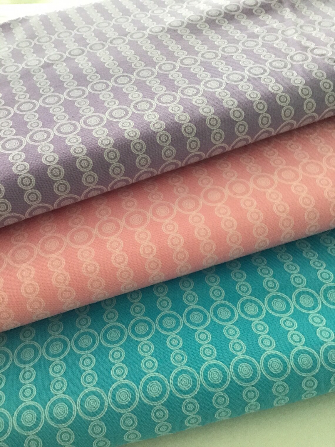0.5 M 100 Decorative Fabric Cotton Circles Etsy