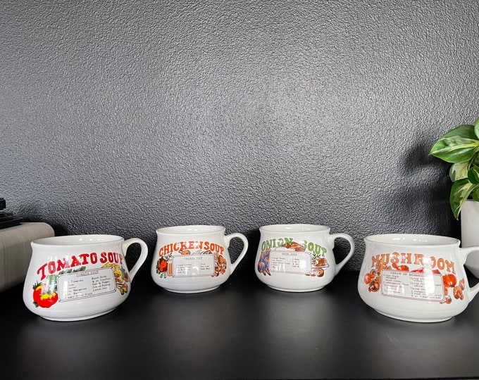 Vintage Soup Bowls Soup Recipe Bowls Etsy