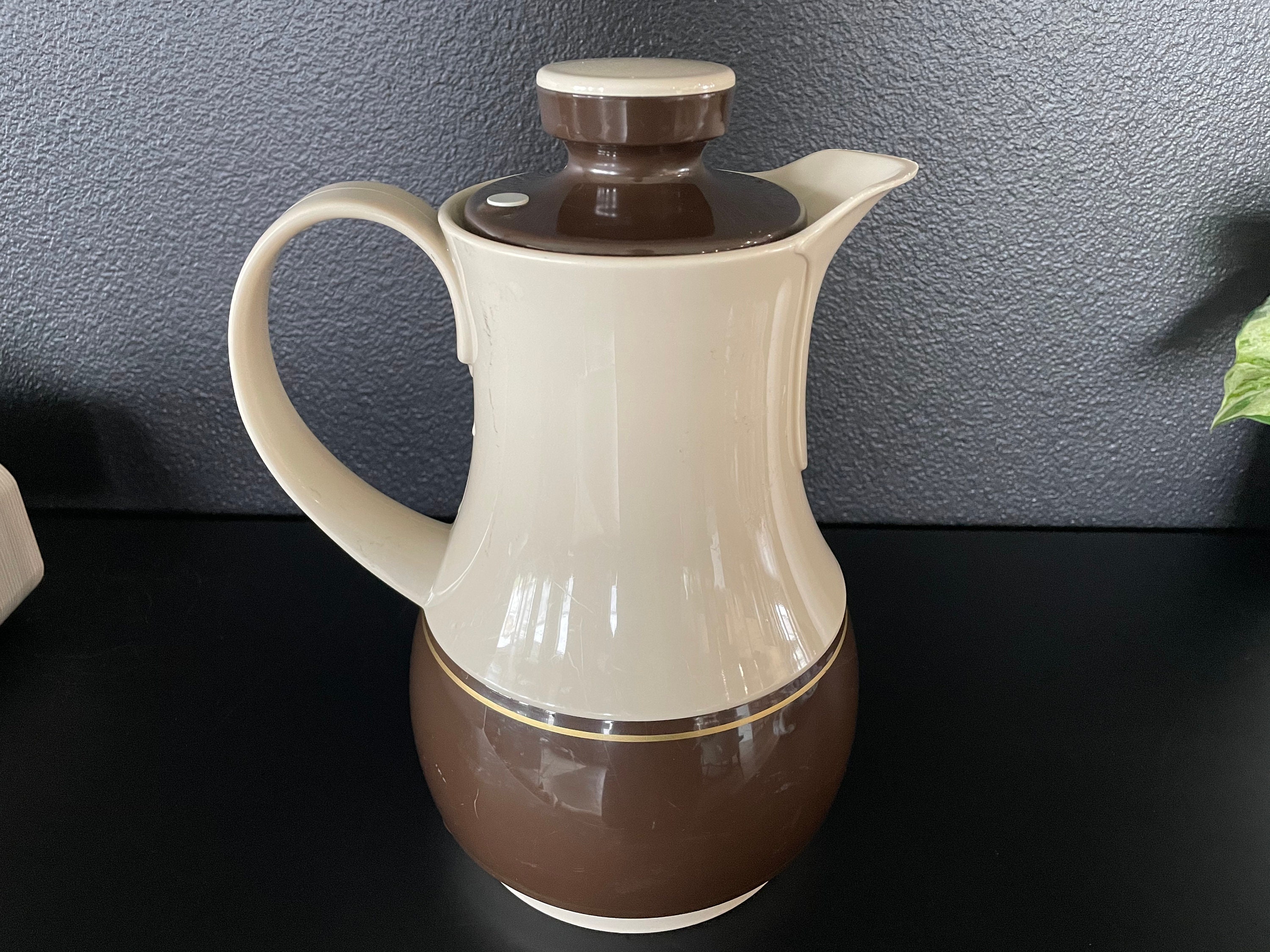 Vintage Thermos No. 570 Coffee Carafe Grey and Brown Coffee Etsy