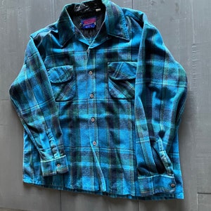 Vintage Ponderosa Flannel | XL Flannel | Green Plaid Flannel |