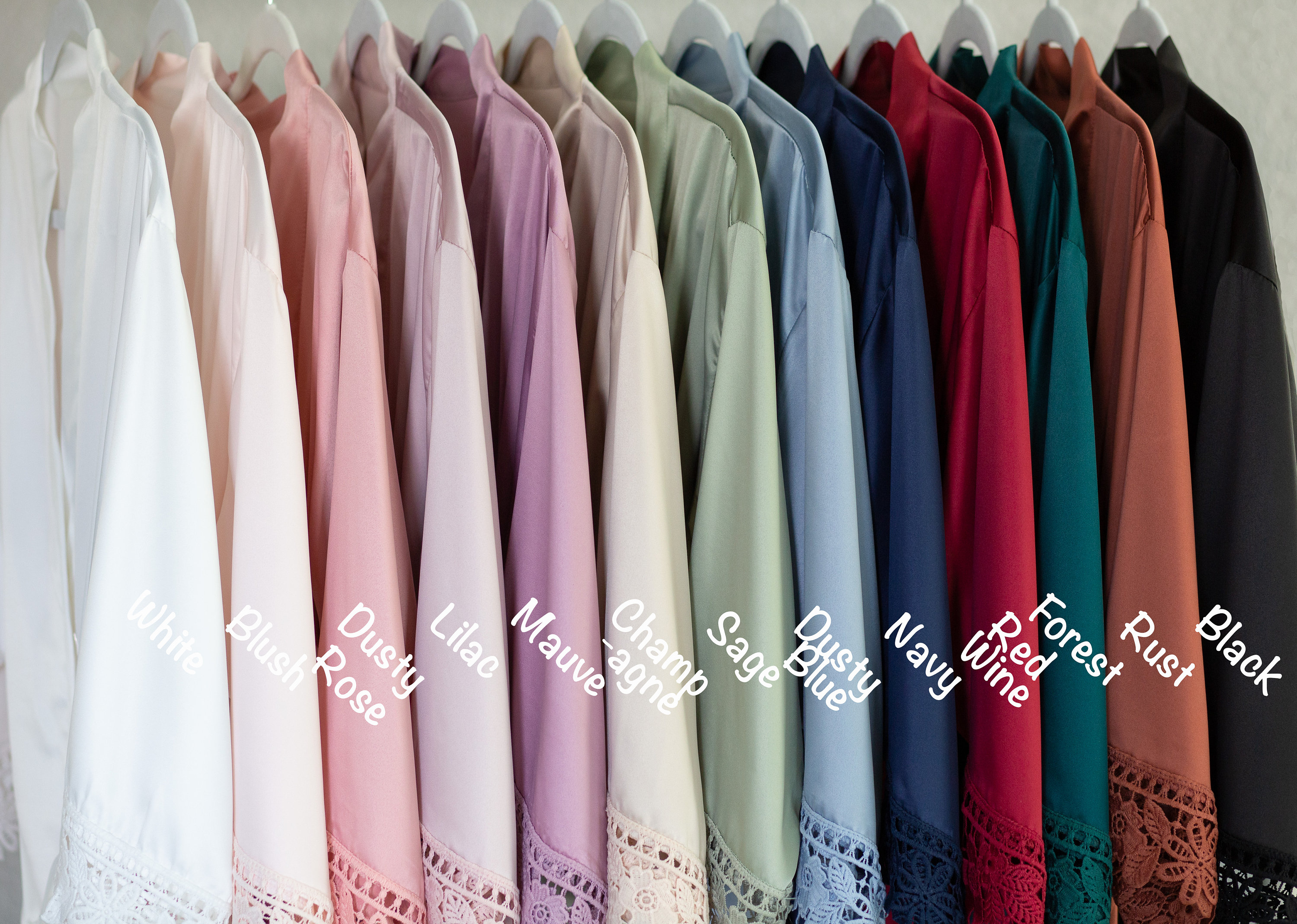 Bulk SET OF 9 Bridesmaid Robes Bulk Discount Getting Ready Etsy