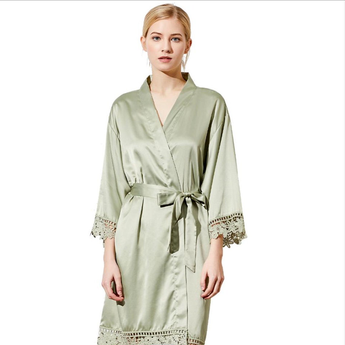 SET OF 7 Satin Bridesmaid Robes Bulk Discount Getting Etsy