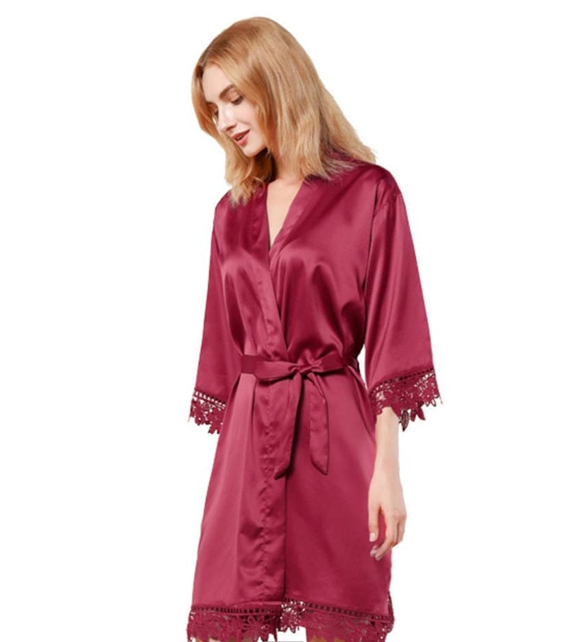 SET OF 8 Satin Bridesmaid Robes Bulk Discount Getting Ready Etsy