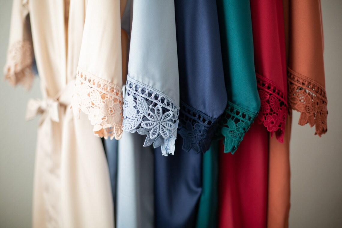 Bulk SET OF 9 Bridesmaid Robes Bulk Discount Getting Ready Etsy