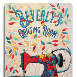 Quilting Room Sign | Personalized Metal Sign | The perfect gift for any quilter.