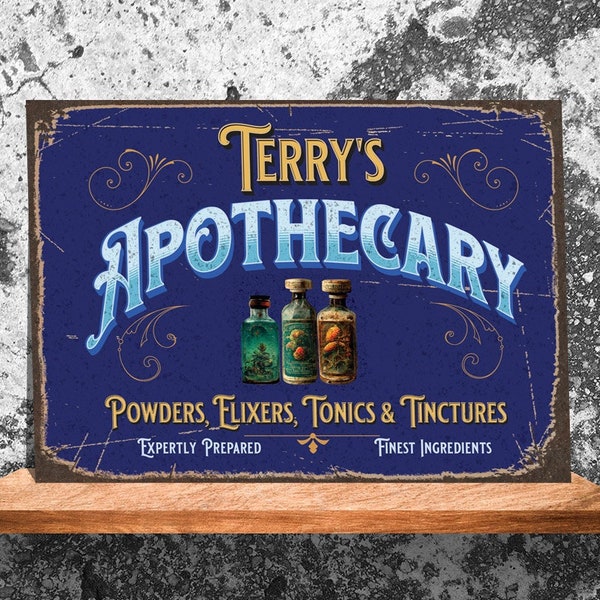 Apothecary Sign - Etsy