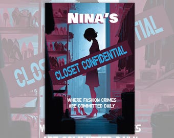 Closet Confidential Personalized Metal Sign  Home Decor. Personalize with the name of anyone who loves shoes and fashion.