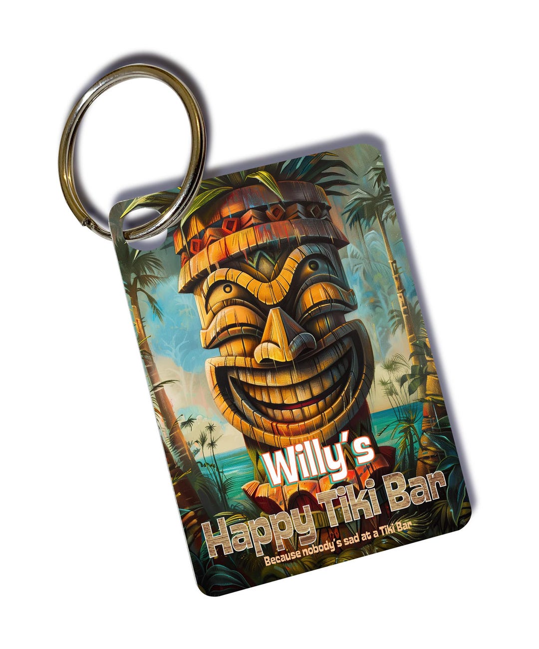 KART × 猪狩秀平“FREE YOUR MIND” TIKI charm Unique Personalized Tiki Keychain - Bring the Island Vibes