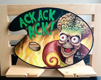 Mars Attacks Martian Mounted Print Palette