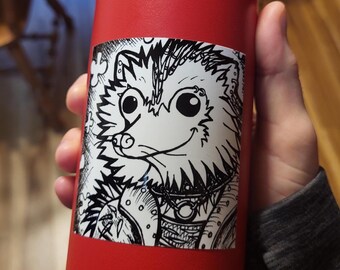 Hedgehog Punk Pet Sticker