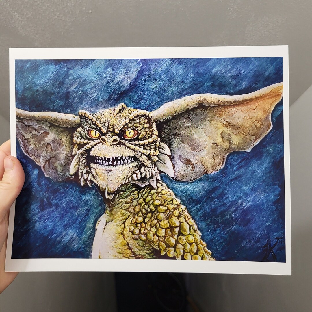 Gremlin Acrylic Painting- Print - Etsy
