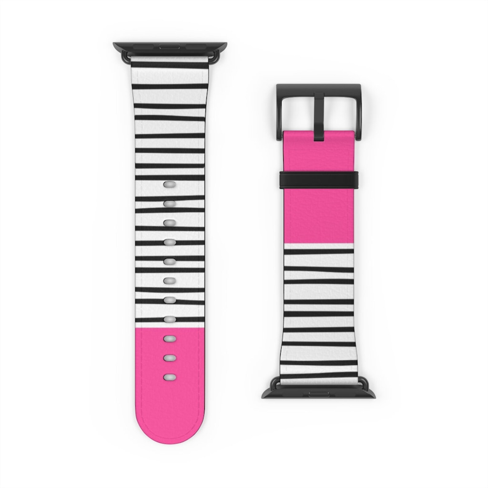 Apple Watch Strap Pink Stripe Apple iWatch Band Apple Etsy