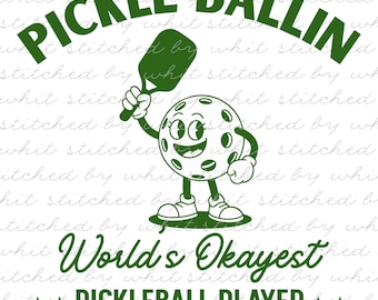 Funny Pickleball Player PNG: Sublimation Design (Digital Download)