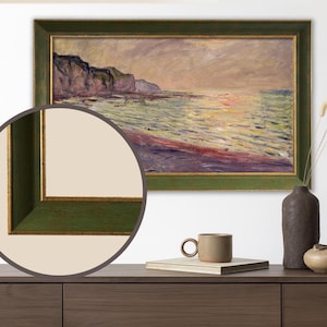 Handgjord TV-ram för Samsung Frame TV, specialanpassad TV-ram, TV-ram Vintage-ram för heminredning, kompatibel med TCL