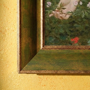 Custom TV Frame, Gold Gilded Striped TV Frame, Decorative Frame, Compatible with TCL, Hisense Canvas Tv Samsung Frame Tv Bezel, Frame for Tv