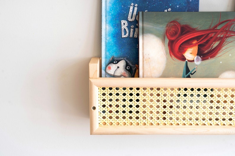 Nursery Room Floating Wall Shelf Montessori Kids Bookshelf Etsy