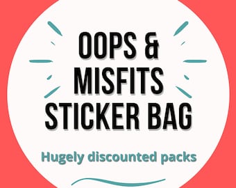 Oops stickers / Sticker pack /  Misprints / Destash / Mystery pack / Laptop / Nursing Student / Nurse / RN / Nursing School / Student nurse