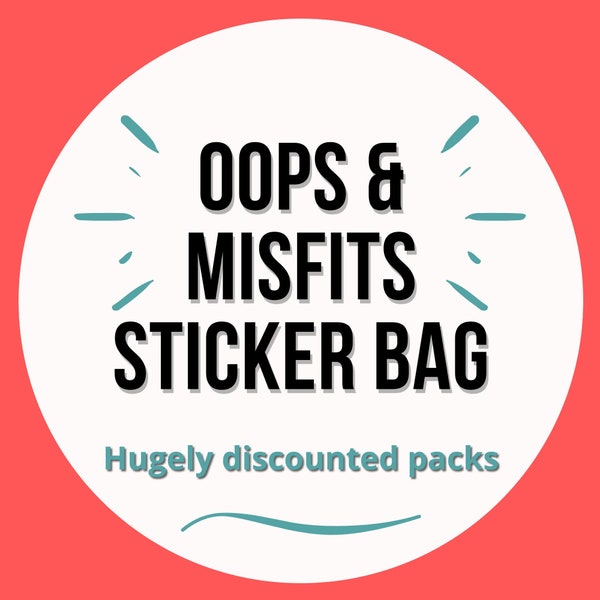 Oops stickers / Sticker pack /  Misprints / Destash / Mystery pack / Laptop / Nursing Student / Nurse / RN / Nursing School / Student nurse