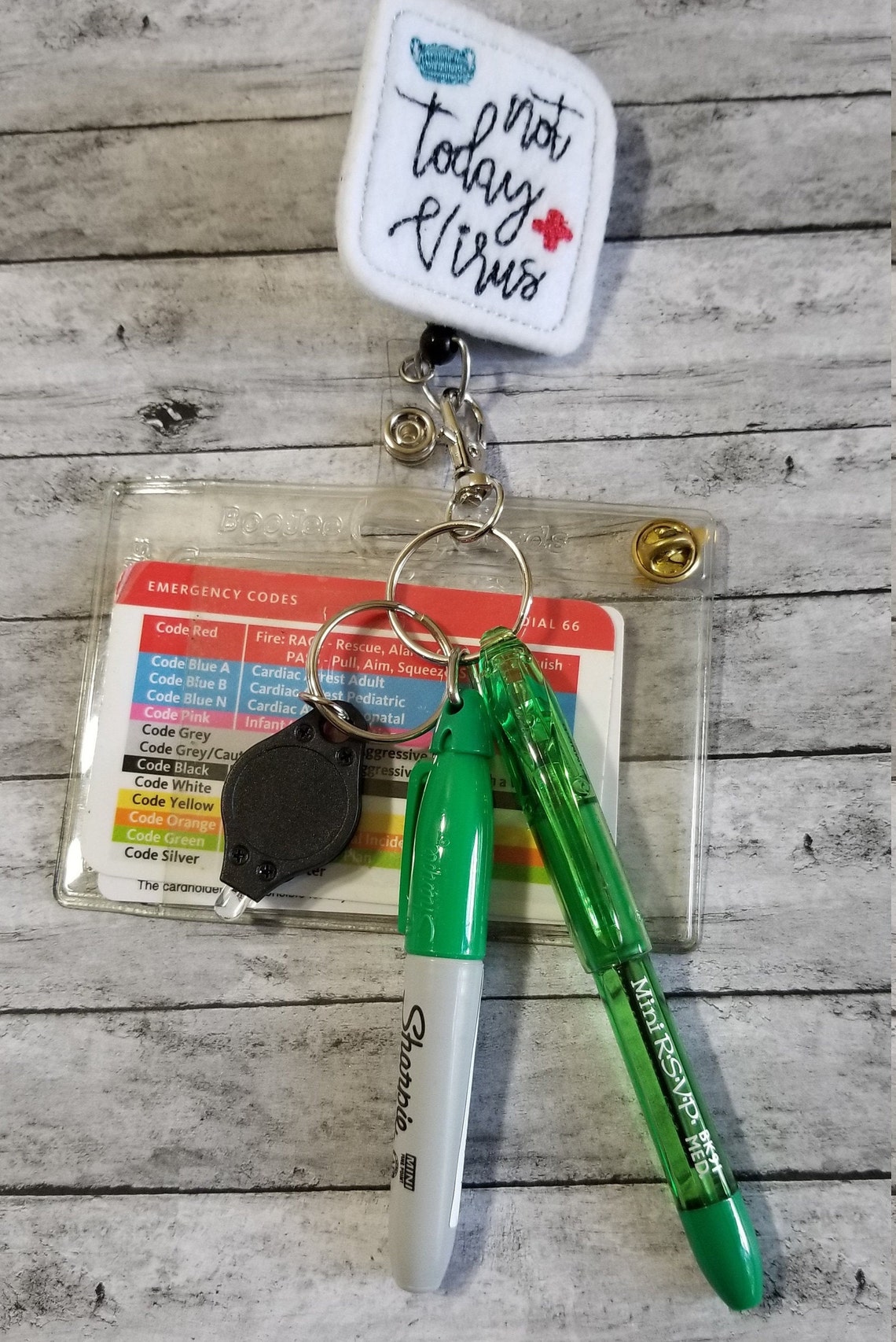 Badge Reel Accessories/ Mini Sharpie/ Mini Pen/ Mini Light/ Etsy