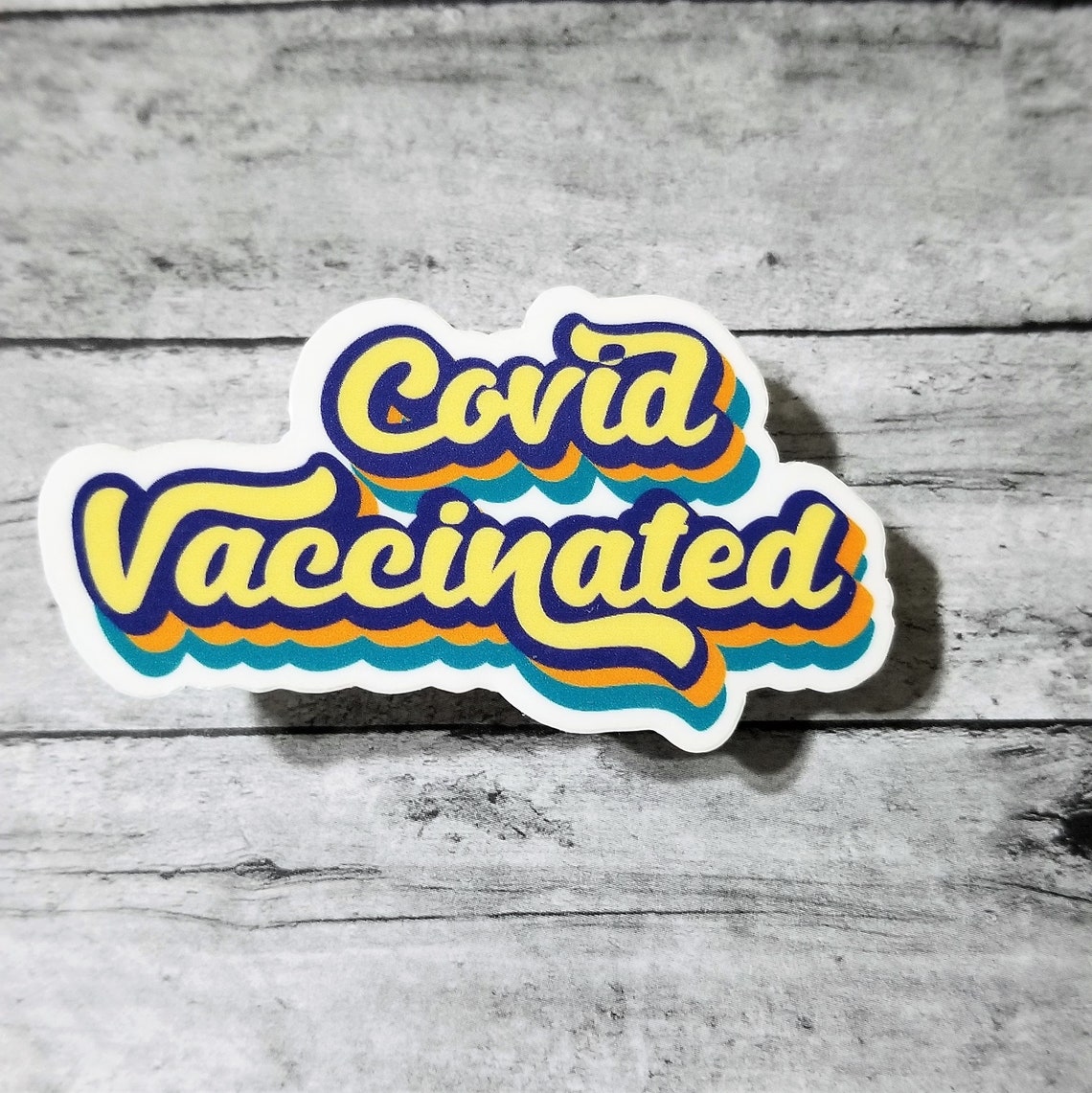 Covid vaccinated sticker / Vaccine sticker / Water bottle ...