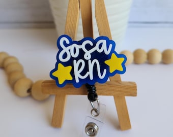 Insigne étoile personnalisé | Nom personnalisé et support d'identification des informations d'identification