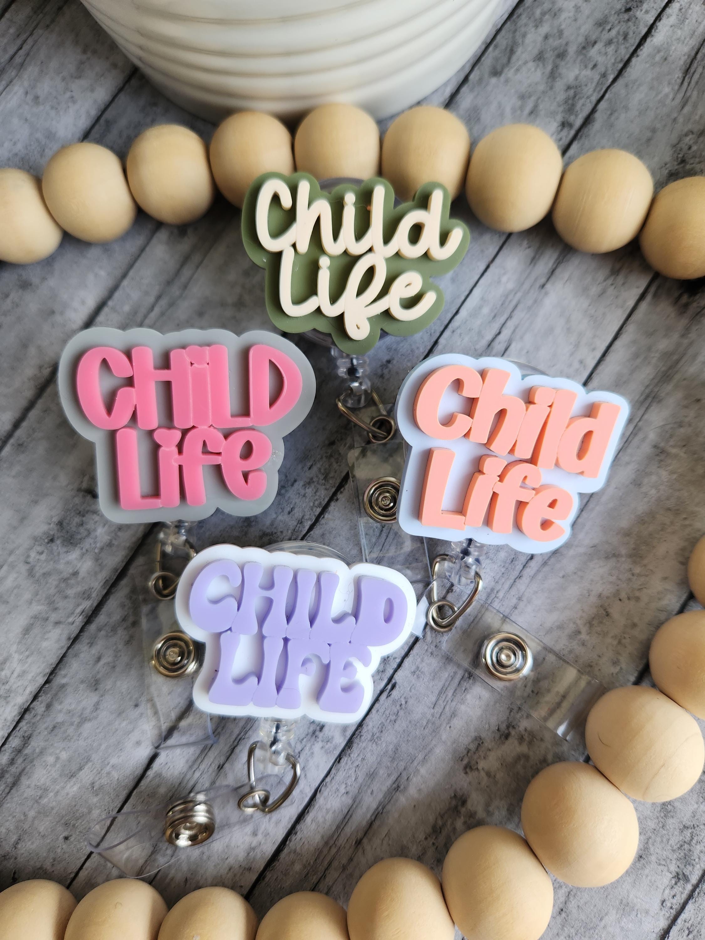 Child Life Specialist Badge reel, CLS badge holder, Pediatrics ID holder, retractable badge reel, child life, CCLS badge, Graduation gift