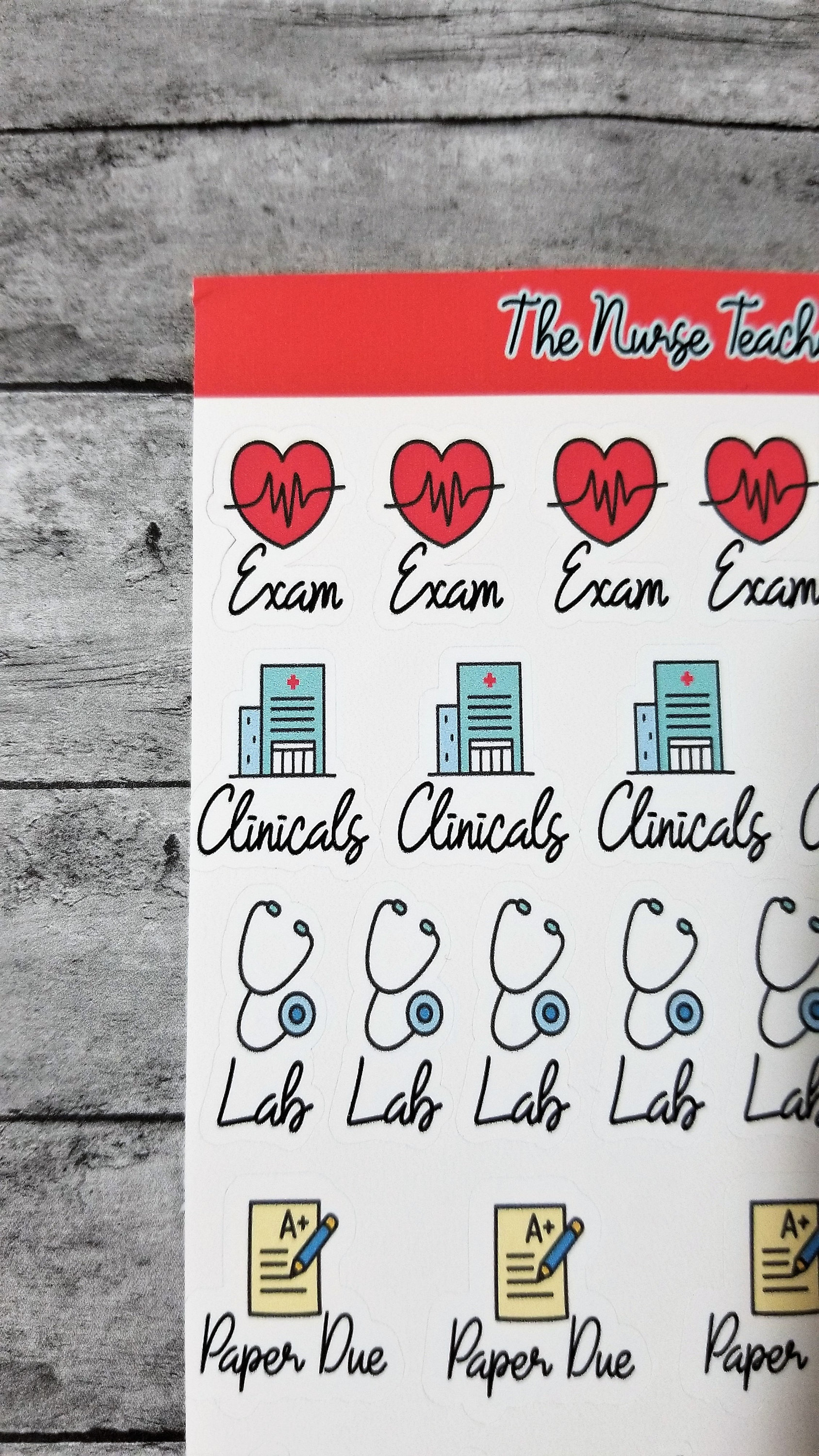 Nursing School Planner Sticker / Nursing Student Stickers / Etsy