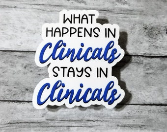 Nursing school  sticker / Nursing student / Student Nurse /Nursing humor / Clinicals /Laptop sticker /Funny nurse sticker / Nursing school