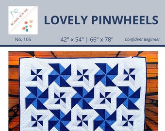 PDF Lovely Pinwheels Quilt Pattern