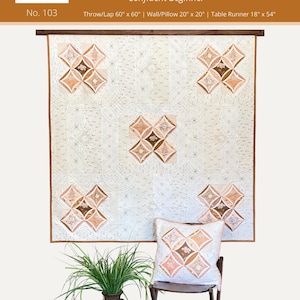 PDF Riverglen Quilt Modern Kathedrale Fenster Muster