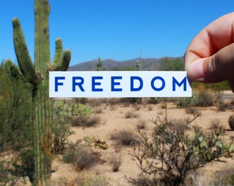 Freedom Sticker for Charlie Kirk, Patriot, Conservative, Christian, Student, Make America Great Again, laptop, water bottle, notebook
