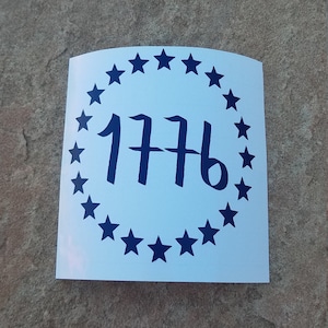 1776 Decal Bumper Sticker