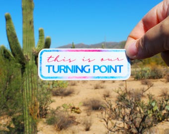 This is Our Turning Point Sticker for Charlie Kirk, Patriot, Conservative, Make America Great Again, laptop, water bottle, notebook