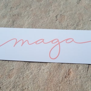 MAGA Cursive Decal
