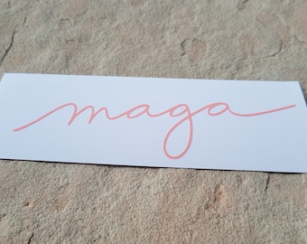 MAGA Cursive Decal