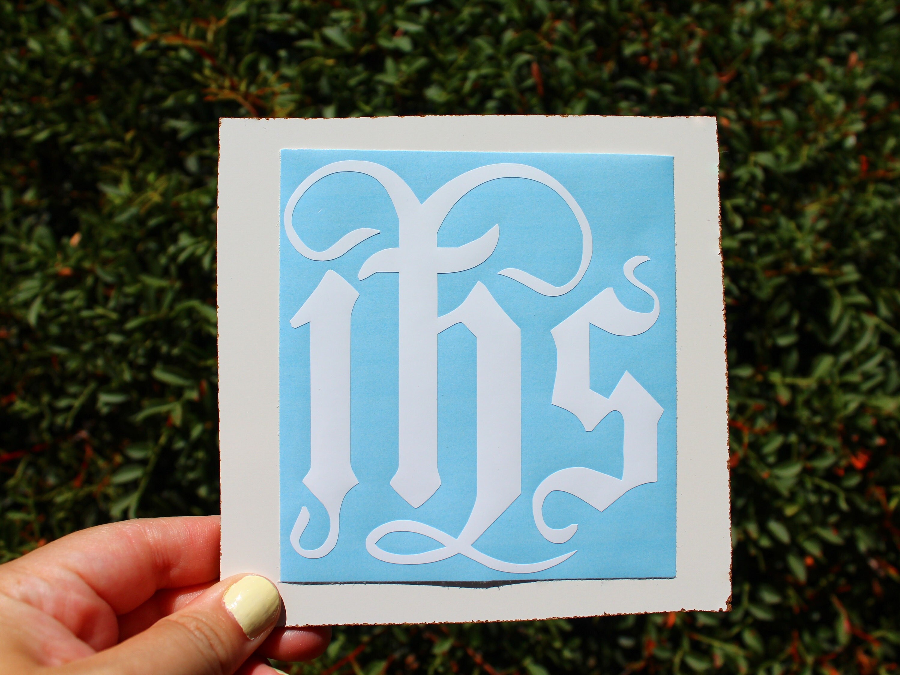 Ihs Notebook IHS Decal, Bumper Sticker for Catholic, Christian, Baptism Gift ...