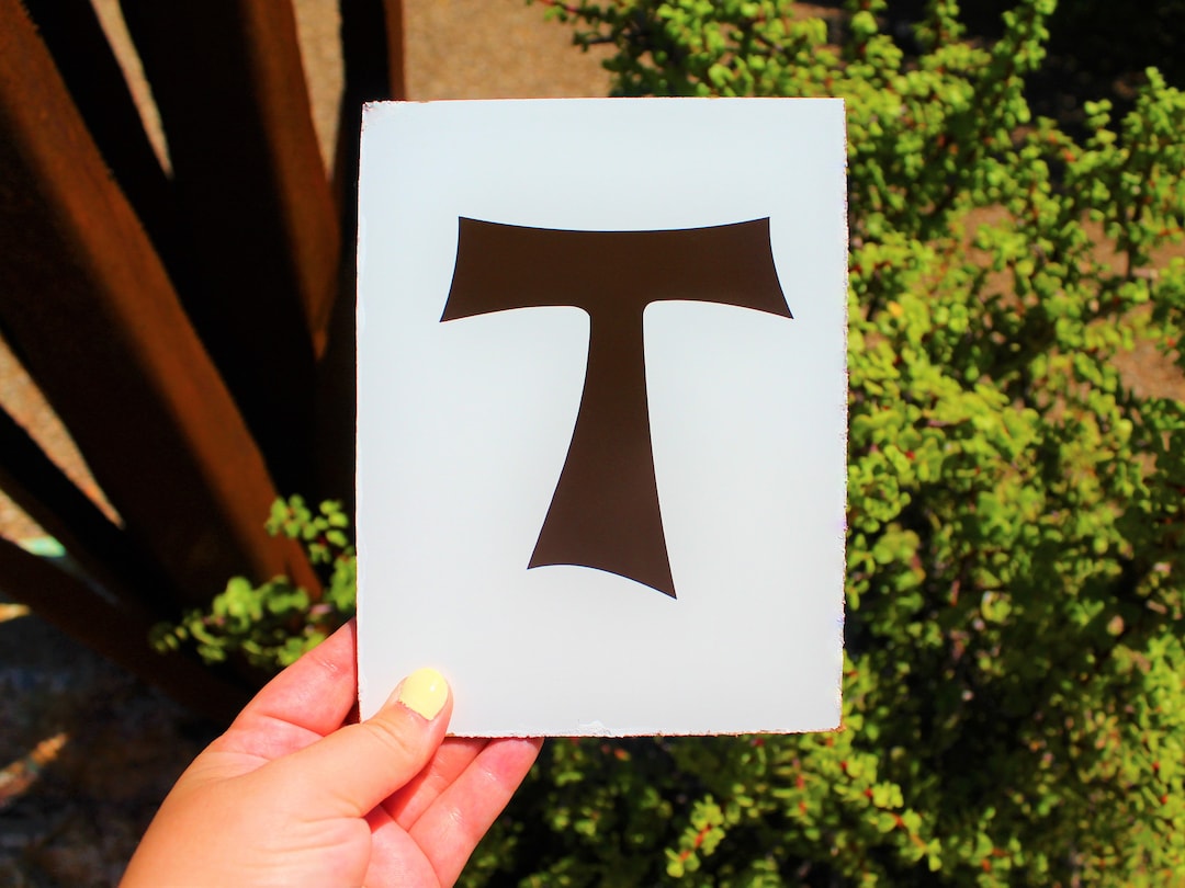 Franciscan Tau Cross Decal, Bumper Sticker, Catholic, Christian ...