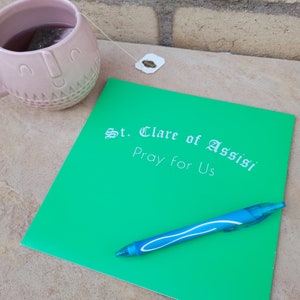 St. Clare of Assisi Decal