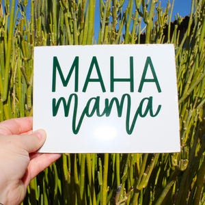MAHA Mama Decal for Make America Healthy Again, Trump, RFK, Conservative, Republican, MAGA Mom, Gift for Women, laptop water bottle notebook