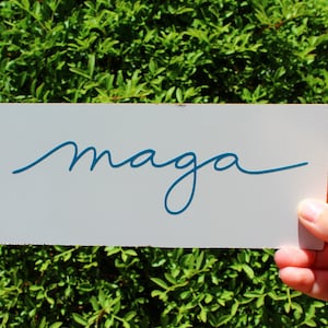 MAGA Cursive Decal