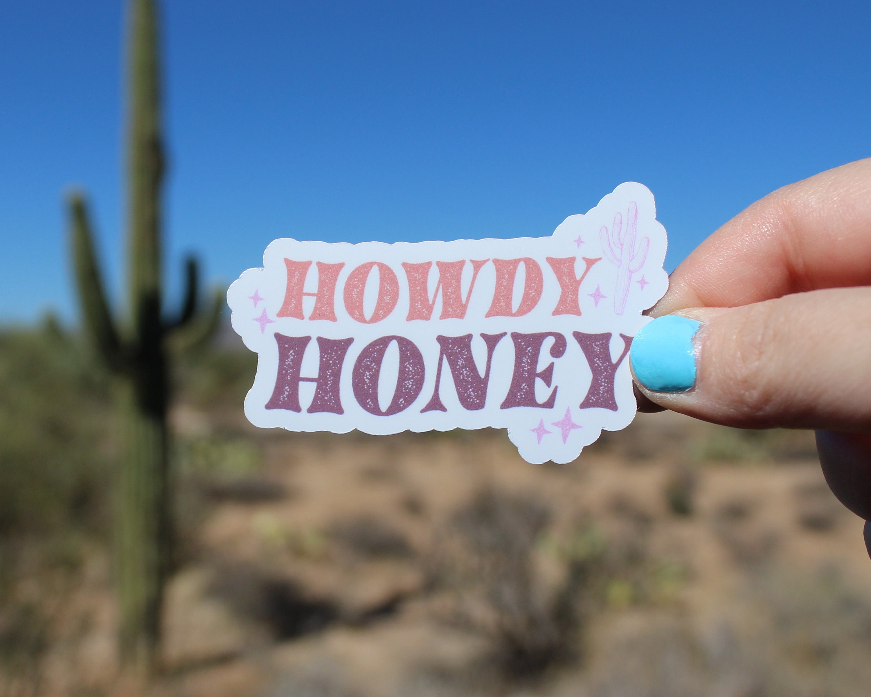 Howdy Honey Sticker for Western, Cowgirl, Country, Punchy, Laptop ...